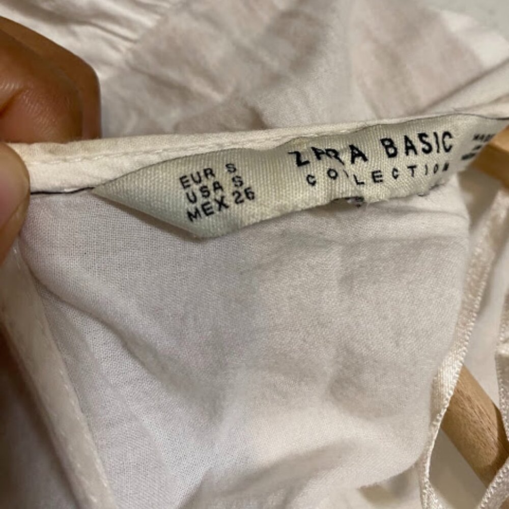 Zara Basic Collection White Boho Embroidered Wome… - image 6